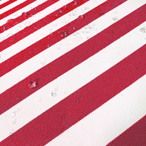 Coussins Pour Salon De Jardin Déhoussable 120x60cm Rayure Rouge