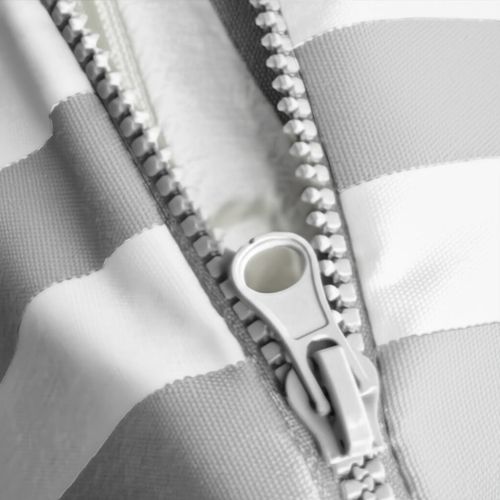 Coussins Pour Salon De Jardin Déhoussable 120x60cm Rayure Gris Clair