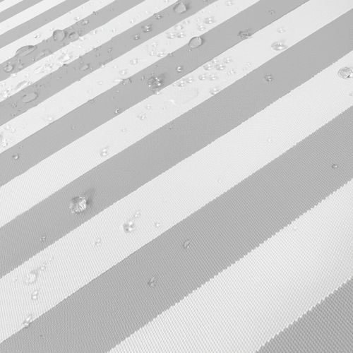 Coussins Pour Salon De Jardin Déhoussable 120x60cm Rayure Gris Clair