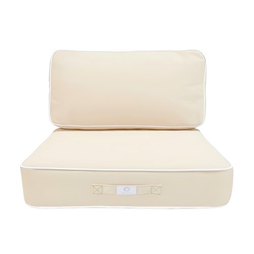 Coussins Salon Jardin Premium Déhoussable 60x60cm Jaune Beurre