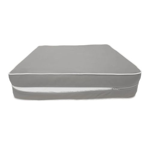 Coussins Salon Jardin Premium Déhoussable 60x60cm Gris Clair