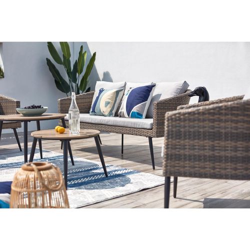 Tibouta, Salon De Balcon 5 Places Résine Tressée