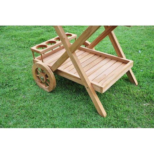 Kereta - Desserte En Teck Avec Roues