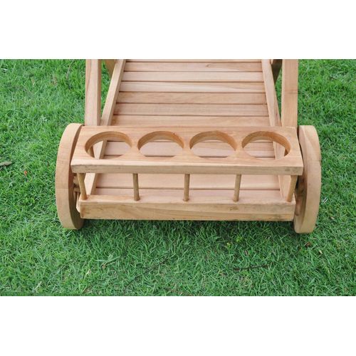 Kereta - Desserte En Teck Avec Roues