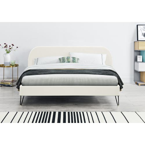 Phoenix - Lit Velours Beige 140 X 190 Cm