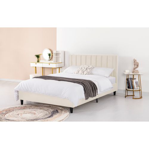 Cambridge - Lit Velours Beige 160x200