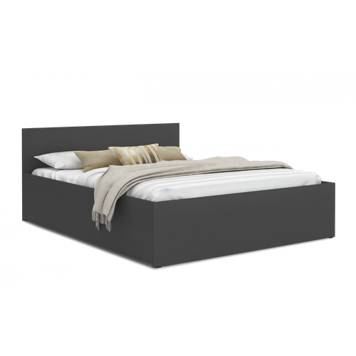 Lit Coffre Panama 160x200 - Sommier Inclus Gris