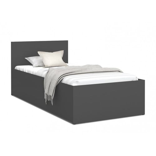 Lit Coffre Panama 90x190  - Sommier Inclus Gris