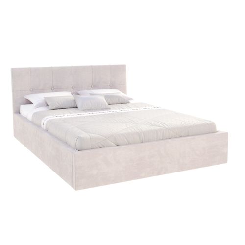 Lit Coffre Rino 180x200 - Sommier Inclus Crème