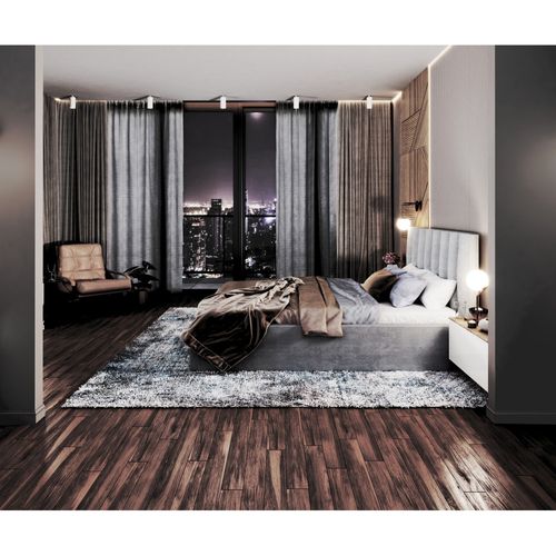 Lit Coffre Colorado 160x200 - Sommier Inclus Gris Clair
