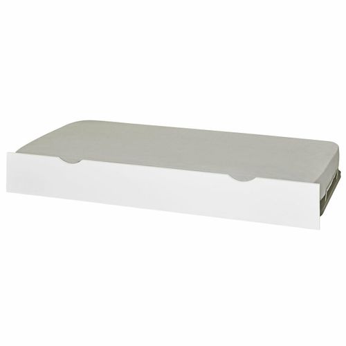 Sommier Gigogne Avec Façade 2 Mains Makuria Blanc 80x200 Cm