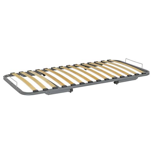 Sommier Gigogne Avec Façade 2 Mains Makuria   Noisette 90x190 Cm