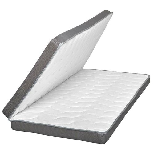 Pack Lit Superposé Gigogne 4 Places Avec Matelas Isa Blanc 120x190 Cm
