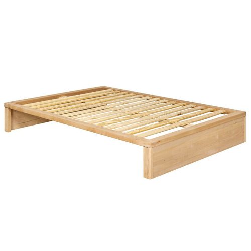 Pack Lit Avec 2 Tiroirs 160x200 Cm Gaston  Hêtre