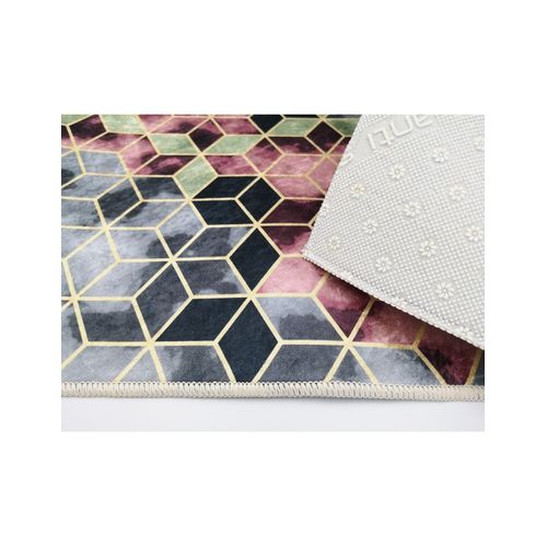 Tapis De Salon Luxe Doré Rose - 120x180cm