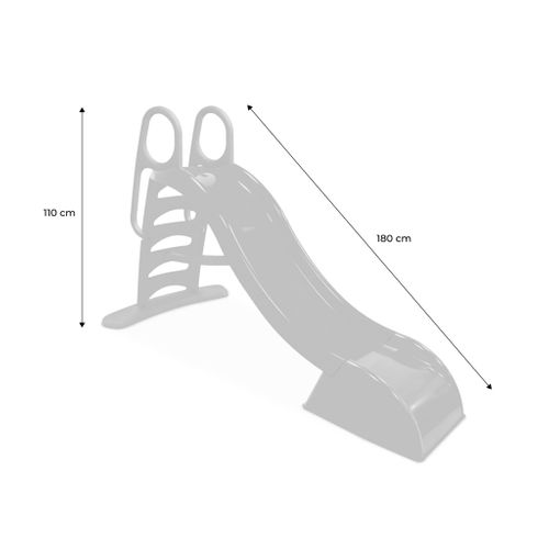 Grand Toboggan Avec Connexion Eau Vert. Jaune Et Rouge 180cm