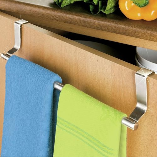 Towlder : Porte-torchons Et Serviettes Extensible (25 à 40 Cm) à Suspendre En Acier chromé