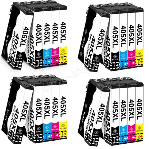 Pack De 20 Cartouches 405 XL Compatibles Pour Imprimante Epson 405 Xl