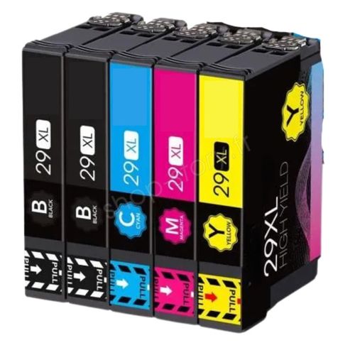 Pack De 5 Cartouches 29 XL Compatibles Pour Imprimante Epson 29 Xl