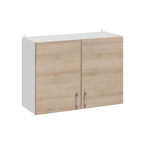 Meuble Haut De Cuisine Eco Chene Naturel 2 Portes L 60 Cm