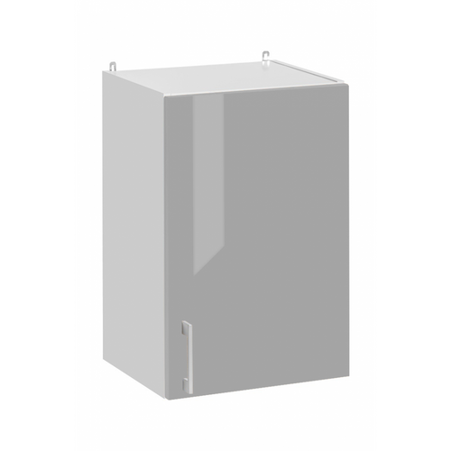 Meuble Haut De Cuisine Eco Gris Brillant 1 Porte L 40 Cm