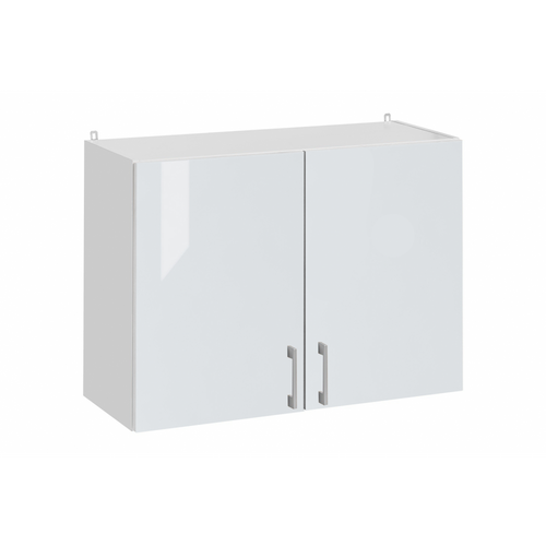 Meuble Haut De Cuisine Eco Blanc Brillant 2 Portes L 60 Cm