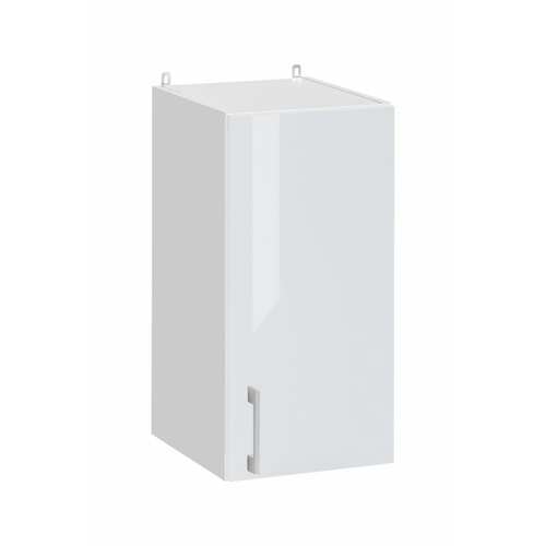 Meuble Haut De Cuisine Eco Blanc Brillant 1 Porte L 30 Cm