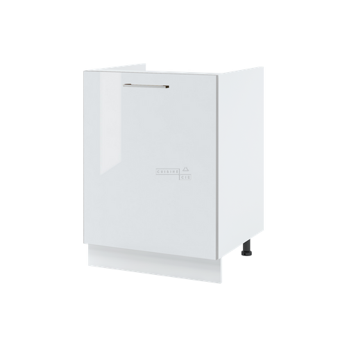 Meuble Sous-évier Bellissi Blanc Brillant 1 Porte L 60 Cm