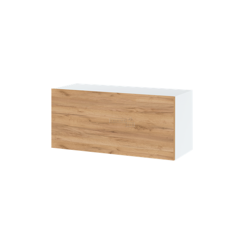 Meuble Haut Slim De Cuisine Bellissi Chene 1 Porte Relevable L 90 Cm