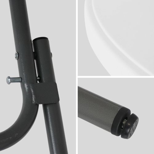 Lot De 2 Tables Hautes De Réception – Gala – Mange Debout. Pliables. Ø80 cm X 110 cm + 2 Housses