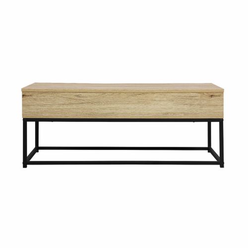 Table Basse. Loft. 1 Plateau Relevable. Deux Espaces De Rangement. L 100 Cm X L 55 Cm X H 40.5 Cm