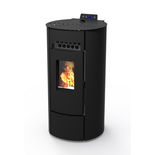 Pack Poêle à Granules Étanche Lvz Leandro 9 + Kit Conduit Sortie Ventouse