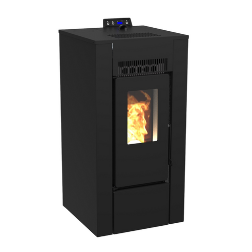 Pack Poêle à Granules Étanche Lvz Alexa 9 + Kit Conduit Sortie Ventouse