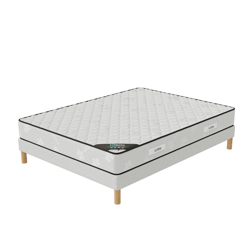 Ensemble Matelas Mousse Medicaltex + Sommier 140x190 Hauteur 20cm