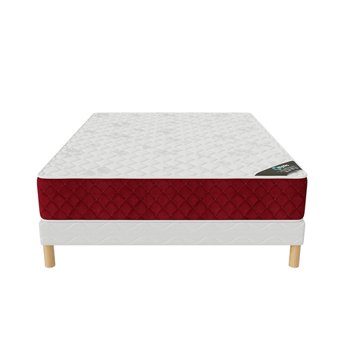 Ensemble Matelas Mousse Rosso + Sommier 140x190 Hauteur 25cm