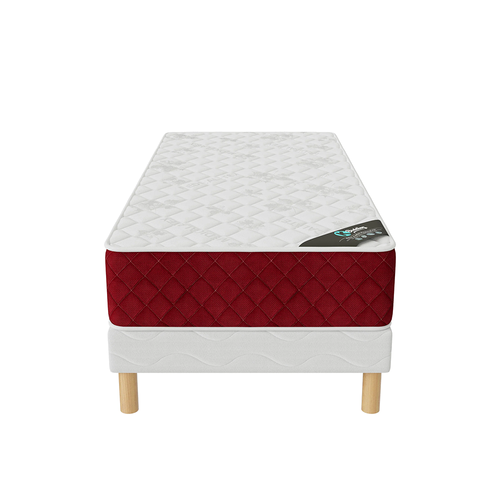 Ensemble Matelas Mousse Rosso + Sommier 120x200 Hauteur 25cm