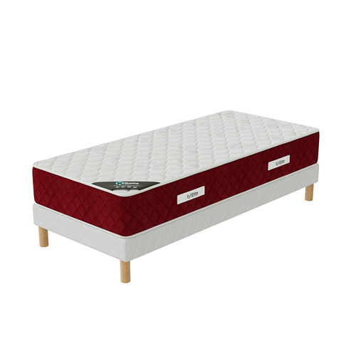 Ensemble Matelas Mousse Rosso + Sommier 120x200 Hauteur 25cm
