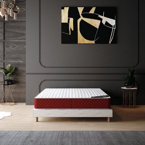 Ensemble Matelas Mousse Rosso + Sommier 180x200 Hauteur 25cm
