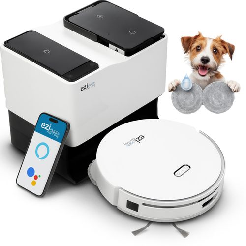 Robot Aspirateur Laveur Connecté Eziclean® All In One Z15 Pro Ultimate