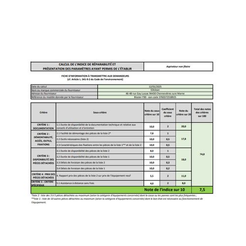 Aspirateur à Main Eziclean® Blaster F90