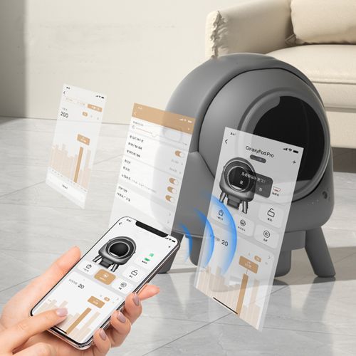 Litière Robot Auto nettoyante Connectée - Maison De Toilette Pour Chat Eziclean® Catbot K6i