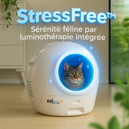 Litière Auto nettoyante Connectée Pour Chat Eziclean® Catbot K10i
