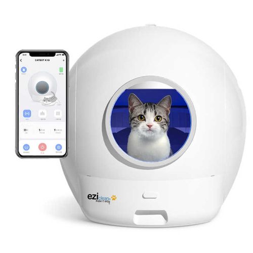 Litière Auto nettoyante Connectée Pour Chat Eziclean® Catbot K10i