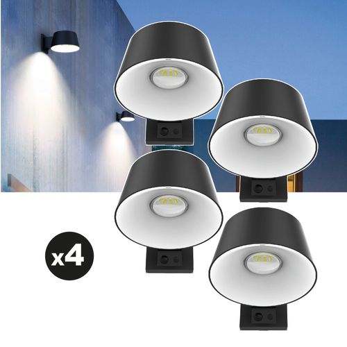Lot De 4 Lampes Solaires Ezilight® Solar Wall S28