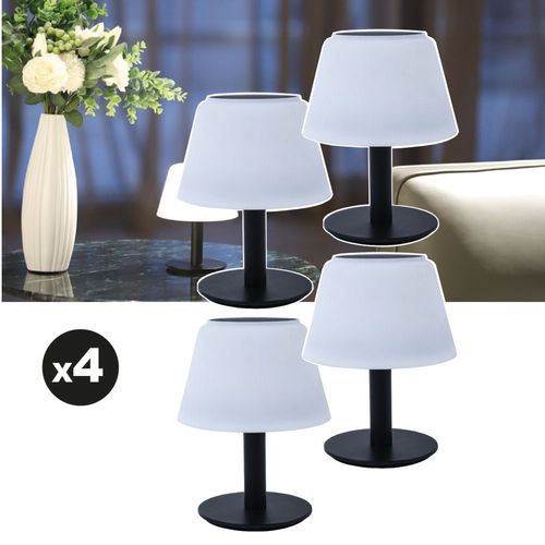 Lot De 4 Lampes De Table Solaires Ezilight® Solar Lamp Xs10