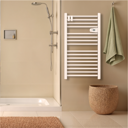 Sèche-serviette Électrique Sans Fluide 500w H.98xl54cm  Hestia Blanc
