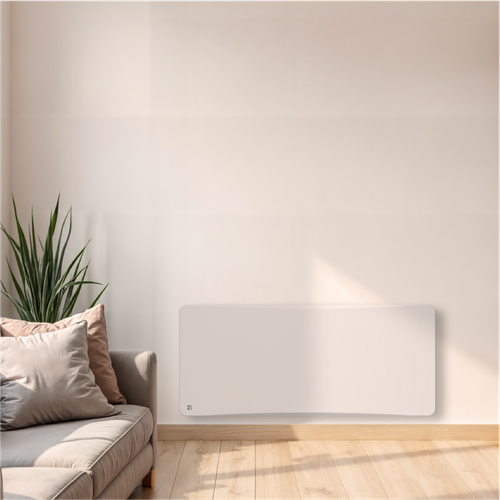 Radiateur Électrique Fixe à Inertie Sèche Fonte + Film 2000w Almea Horizontal Blanc