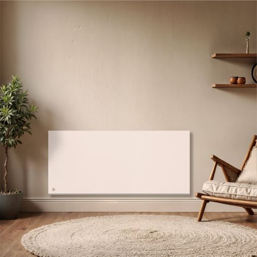 Radiateur Électrique Fixe Connecté Wifi Inertie Sèche Céramique 2000w Nessa Connect Horizontal Blanc