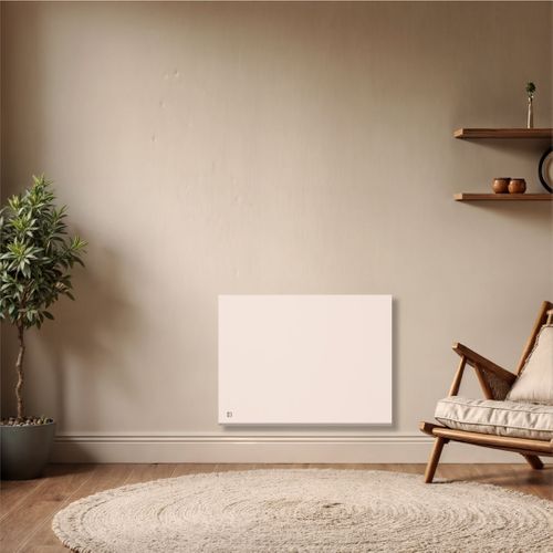 Radiateur Électrique Fixe Connecté Wifi Inertie Sèche Céramique 1000w Nessa Connect Horizontal Blanc