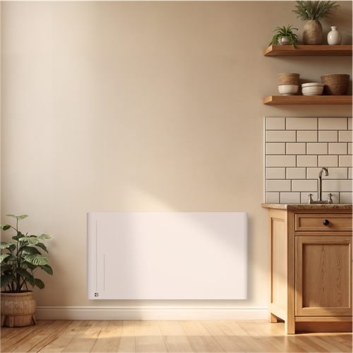 Radiateur Électrique Fixe à Inertie Sèche Céramique 2000w  Alba Horizontal Blanc